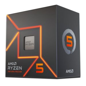 AMD – AMD Ryzen 5 7600 CPU w/ Wraith Stealth Cooler, AM5, 3.8GHz (5.1 Turbo), 6-Core, 65W, 38MB Cache, 5nm, 7th Gen, Radeon Graphics