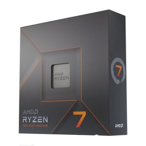 AMD – AMD Ryzen 7 7700X CPU, AM5, 4.5GHz (5.4 Turbo), 8-Core, 105W (142W Turbo), 40MB Cache, 5nm, 7th Gen, Radeon Graphics, NO HEATSINK/FAN