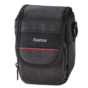 HAMA – Hama Valletta 90 Compact Camera Case, Belt Loop, Shoulder Strap, Black, 9 x 8 x 13 cm Compartment