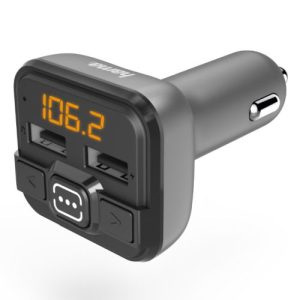 HAMA – Hama FM Transmitter with Bluetooth, microSD Slot, 2x USB-A