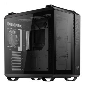 ASUS – Asus TUF Gaming GT502 Plus Case w/ Front & Side Glass Windows, ATX, Dual Chamber, Modular Design, 4x ARGB Fans & Lighting Hub, USB-C, Carry Handles, Black