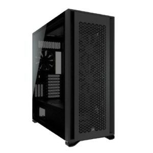 CORSAIR – Corsair 7000D Airflow Gaming Case w/ Tempered Glass Window, E-ATX, 3 x AirGuide Fans, High-Airflow Front Panel, USB-C, Black