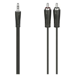 HAMA – Hama 3.5mm Jack Plug to 2x RCA Plugs, 3 Metre