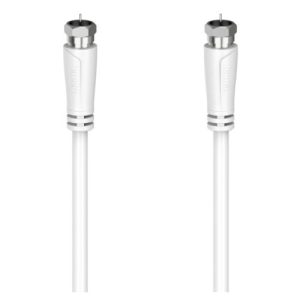 HAMA – Hama SAT Connection Cable, F-Plug to F-Plug, 90dB, 1.5 Metre, White