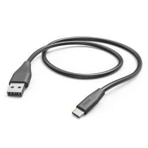 HAMA – Hama USB-A to USB-C Quick Charging Cable, USB 2.0, 3 Metre, Black