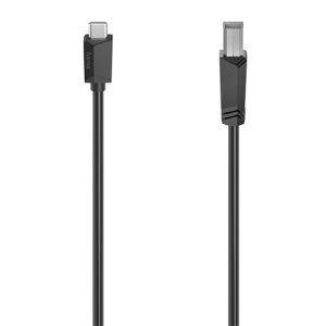 HAMA – Hama USB-C to USB-B Cable, USB 2.0, 1.5 Metre, Black