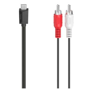 HAMA – Hama USB Type-C to 2x RCA Plugs, 1.5 Metre