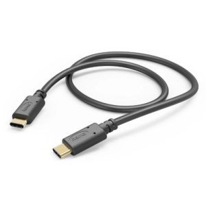 HAMA – Hama USB-C to USB-C Quick Charging Cable, USB 2.0, 1 Metre, Black