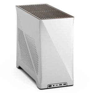 FRACTAL – Fractal Design Era 2 ITX (Silver) Compact Case w/ Walnut Top, Mini ITX, Requires SFX/SFX-L PSU, 2 Fans, 3-Slot GPU & 280mm Radiator Support, USB-C