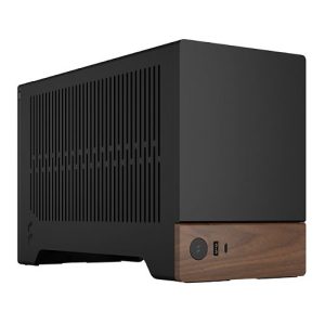 FRACTAL – Fractal Design Terra Graphite SFF PC Case, Mini ITX, Walnut Front, Anodized Aluminium Exterior, 322mm GPU Support, Requires SFX/SFX-L PSU, USB-C