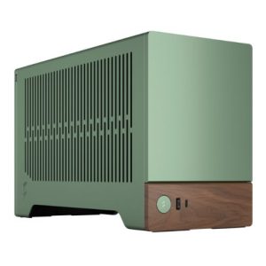 FRACTAL – Fractal Design Terra Jade SFF PC Case, Mini ITX, Walnut Front, Anodized Aluminium Exterior, 322mm GPU Support, Requires SFX/SFX-L PSU, USB-C