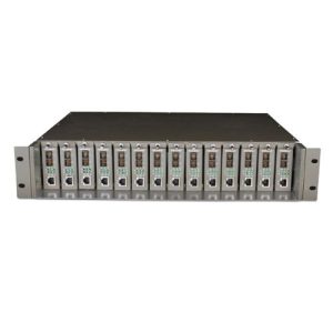 TP-LINK – TP-LINK (MC1400) 14-Slot Rackmount Chassis, 14 Bays for up to 14 Media Converters, Hot-Swappable, 2 Fans