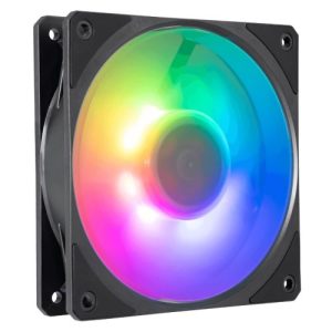 COOLER MASTER – Cooler Master Mobius 120P ARGB PWM 12cm Case Fan, Ring Blade Design, 0-2400 RPM, Loop Dynamic Bearing, Black