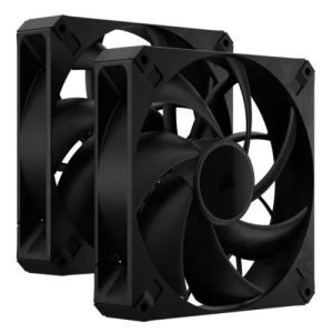 CORSAIR – Corsair RS140 MAX 14cm PWM Thick Case Fans (2 Pack), 30mm Thick, Magnetic Dome Bearing, 1600 RPM, Liquid Crystal Polymer Construction