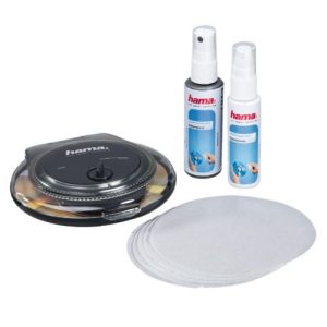 HAMA – Hama CD/DVD Repair & Cleaning Kit – Repair Paste, Cleaning Fluid, Polishing Pads, Shell with Soft Pad