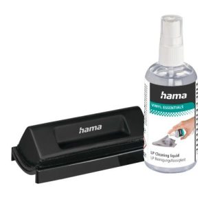 HAMA – Hama Record Cleaning Kit – Antistatic Brush with 100ml Cleaning Fluid