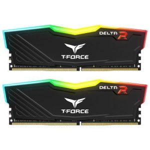 TEAM – Team T-Force Delta RGB 32GB Kit (2 x 16GB), DDR4, 3600MHz (PC4-28800), CL18, XMP 2.0, DIMM Memory, Black