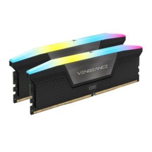 CORSAIR – Corsair Vengeance RGB 32GB Kit (2 x 16GB), DDR5, 5200MHz (PC5-41600), CL40, 1.25V, PMIC, AMD EXPO & Intel XMP 3.0, Black, DIMM Memory