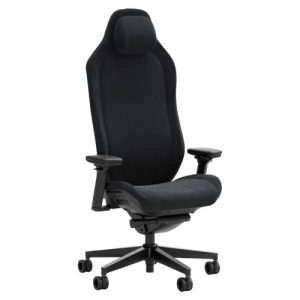 FRACTAL – Fractal Design Refine Alcantara Dark Gaming Chair, Synchro-Tilt, Memory Foam Headrest, Padded 4D Armrests, Adaptable Support