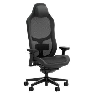 FRACTAL – Fractal Design Refine Mesh Dark Gaming Chair, Synchro-Tilt, Memory Foam Headrest, Padded 4D Armrests, Adaptable Support