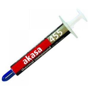 AKASA – Akasa AK-455 Heat Paste, 0.87ml (1.5g) with Syringe, Hi-performance, 2.4 W/mK, OEM – No Spreader or Manual