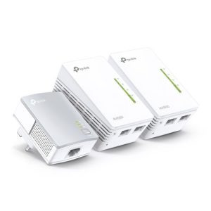 TP-LINK – TP-LINK (TL-WPA4220T KIT) 300Mbps AV600 Wireless N Powerline Adapter Triple Kit