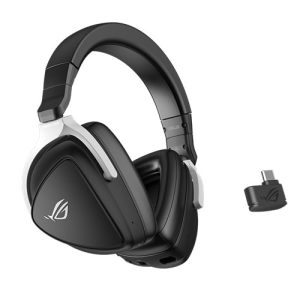 ASUS – Asus ROG DELTA S Wireless Gaming Headset, Hi-Res, 2.4 GHz/Bluetooth, AI Beamforming Mics w/ AI Noise Cancellation, PS5 Compatible