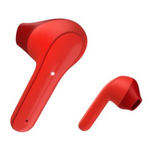 HAMA – Hama (Freedom Light) Bluetooth Earbuds with Microphone, Touch Control, Voice Control, Charging/Carry Case Included, Red