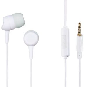 HAMA – Hama (Kooky) In-Ear Earset, 3.5mm Jack, Inline Microphone, Answer Button, Cable Kink Protection, White