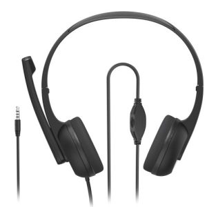 HAMA – Hama (HS-P150 V2) Ultra-lightweight Headset, 3.5mm Jack, Y-adapter, Padded Ear Pads, Inline Controls