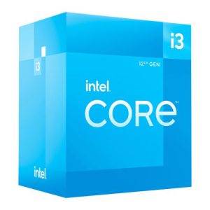 INTEL – Intel Core i3-12100 CPU, 1700, 3.3 GHz (4.3 Turbo), Quad Core, 60W, 12MB Cache, Alder Lake