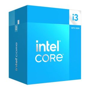 INTEL – Intel Core i3-14100 CPU, 1700, Up to 4.7GHz, Quad Core, 60W (110W Turbo), 10nm, 12MB Cache, Raptor Lake Refresh