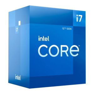 INTEL – Intel Core i7-12700 CPU, 1700, 2.1 GHz (4.9 Turbo), 12-Core, 65W, 25MB Cache, Alder Lake