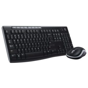 LOGITECH – Logitech MK270 Wireless Keyboard and Mouse Desktop Kit, USB, Spill Resistant