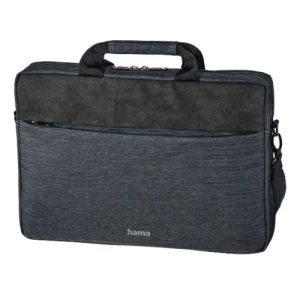 HAMA – Hama Tayrona Laptop Bag, Up to 14.1″, Padded Compartment, Spacious Front Pocket, Tablet Pocket, Trolley Strap, Dark Grey