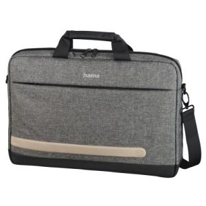 HAMA – Hama Terra Laptop Bag, Up to 15.6″, Padded Compartment, Spacious Front Pocket, Tablet Pocket, Trolley Strap, Grey