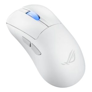 ASUS – Asus ROG Keris II Ace Wireless Lightweight Gaming Mouse, Wired/Wireless/Btooth, AimPoint Pro Sensor, Polling Rate Booster, 42000 DPI, RGB, White