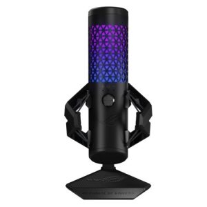 ASUS – Asus ROG Carnyx USB Gaming Microphone, Studio-Grade 25mm Condenser, 192kHz/24-bit, High-Pass Filter, Pop Filter, Metal Mount, RGB Lighting, Black