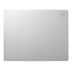 ASUS – Asus ROG MOONSTONE ACE L Tempered Glass Mouse Pad, Anti-slip Silicone Base, 500 x 400 x 4 mm, White