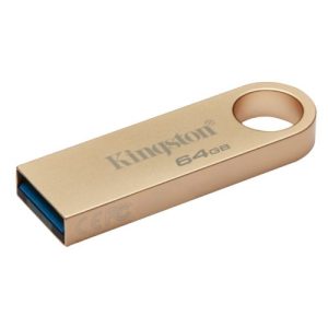 KINGSTON – Kingston 64GB DataTraveler SE9 G3 Memory Pen, USB 3.2 Gen1 Type-A, Metal Gold Casing