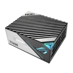 ASUS – Asus 1000W ROG Thor Platinum II PSU, Double Ball Bearing Fan, Fully Modular, 80+ Platinum, RGB Lighting, OLED Display, Lambda A++