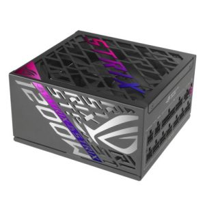 ASUS – Asus ROG Strix 1200W Platinum PSU, Fully Modular, 80+ Platinum, ATX 3.1, PCIe 5.0, GaN MOSFET, Intelligent Voltage Stabilizer