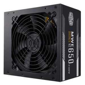 COOLER MASTER – Cooler Master 650W MWE Bronze V2 230V ATX 2.52 PSU, Fully Wired, HDB Bearing Fan, 80+ Bronze