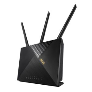 ASUS – Asus (4G-AX56) Cat.6 300Mbps Dual Band AX1800 4G LTE Router, Wi-Fi 6, Captive Portal, AiProtection, 4 LAN, SIM Slot