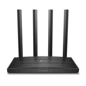 TP-LINK – TP-LINK (Archer C6), AC1200 (867+300) Wireless Dual Band GB Cable Router, 4-Port, MU-MIMO, Access Point Mode