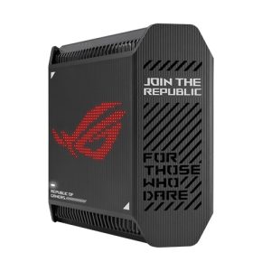 ASUS – Asus (GT6 1-Pack Black) ROG Rapture AX10000 Tri-Band Gaming Mesh Wi-Fi 6 System, 2.5G LAN, AiMesh, RangeBoost Plus, AiProtection Pro, RGB