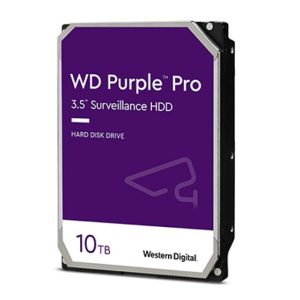 WD – WD 3.5″, 10TB, SATA3, Purple Pro Surveillance Hard Drive, 7200RPM, 256MB Cache, OEM