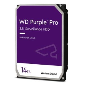 WD – WD 3.5″, 14TB, SATA3, Purple Pro Surveillance Hard Drive, 7200RPM, 512MB Cache, OEM