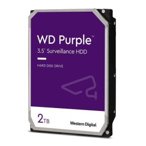 WD – WD 3.5″, 2TB, SATA3, Purple Surveillance Hard Drive, 64MB Cache, OEM