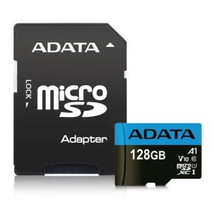 ADATA – ADATA 128GB Premier Micro SDXC Card with SD Adapter, UHS-I Class 10, A1 App Performance, 85MB/s